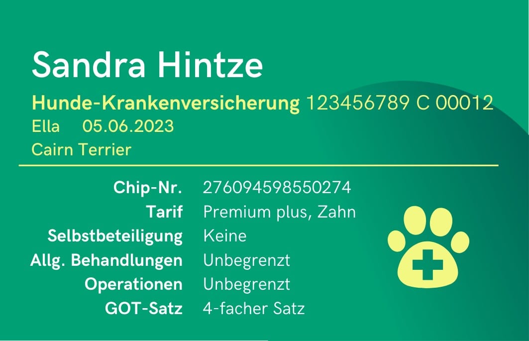 service card tierversicherung hundekrankenversicherung